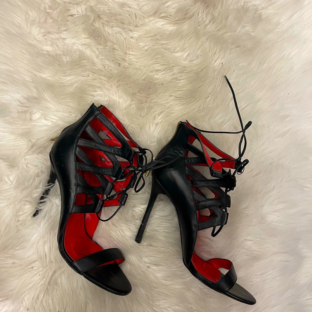 Size 10 - Charles Jourdan Lace-up Heels.  Gently used and stunning!!!
